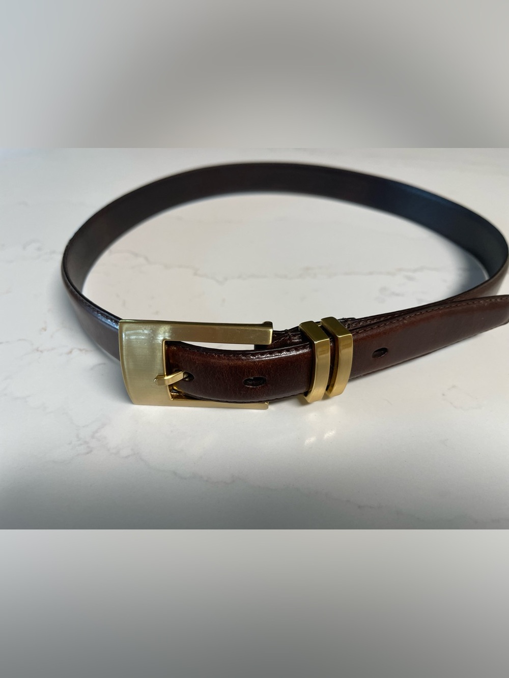 Fossil Brown Embossed Leather Strap